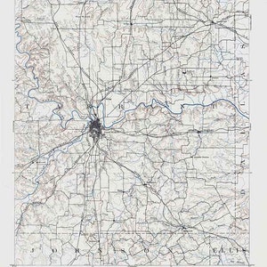 1894 Topo Karte von Fort Worth Texas - Tarrant - Dallas - Johnson - Ellis