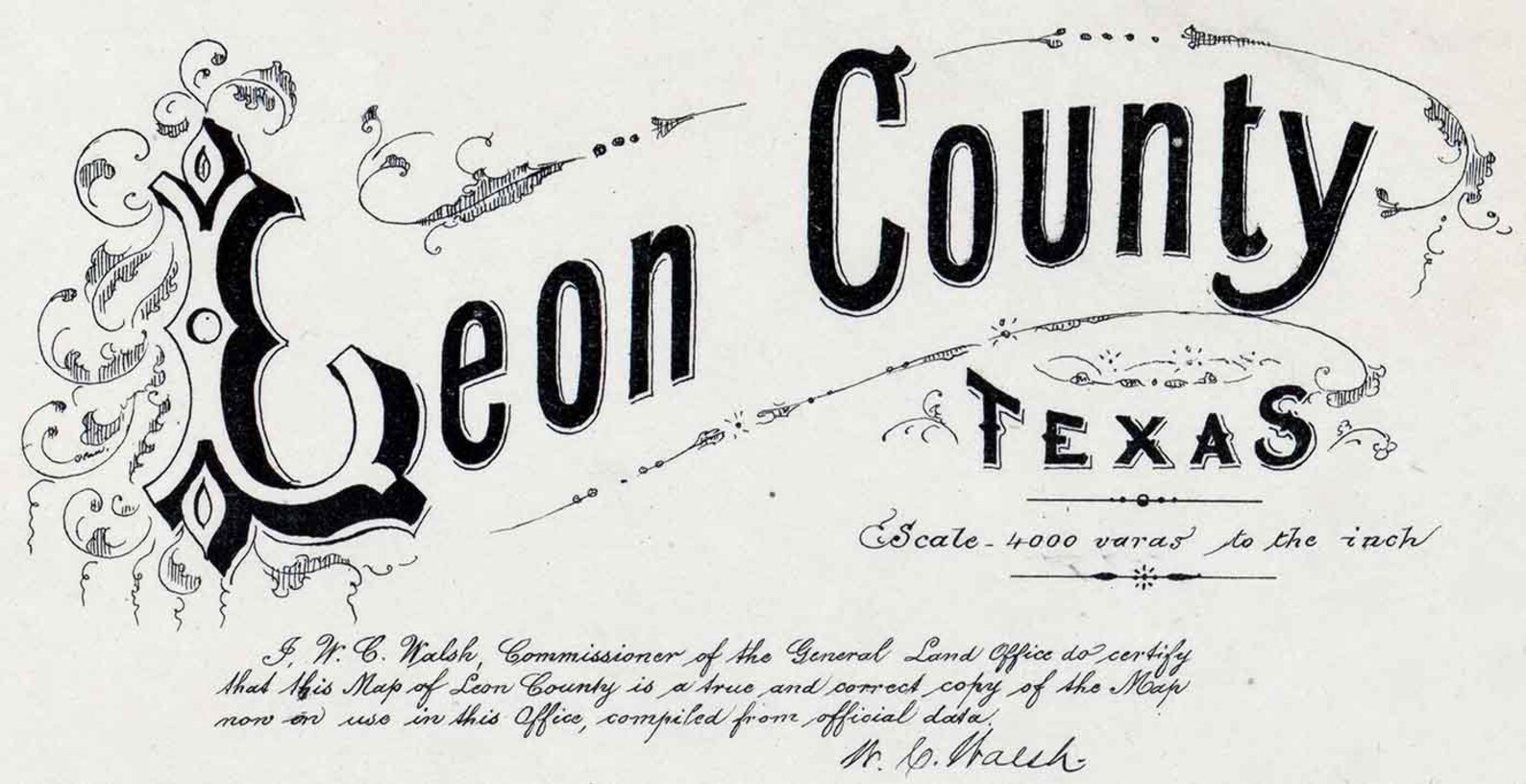 1879 Farm Line Map of Leon County Texas Etsy