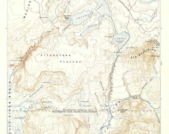 Yellowstone Topo Map Etsy - Il 340x270.1724211083 Gdx5