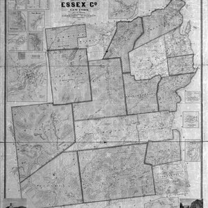 1858 Map of Essex County New York