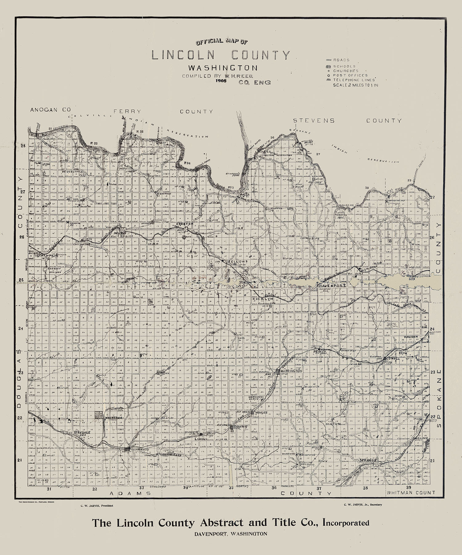 Buy Lincoln County Map Online In India India