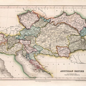 1832 Map of The Austrian Empire