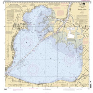 2011 Nautical Map of Lake Saint Clair