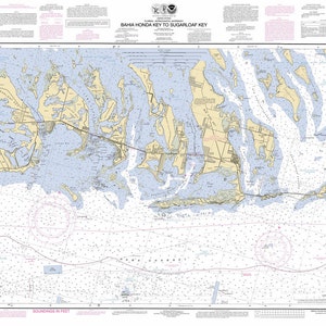 2012 Nautical Map of Bahia Honda Key to Sugarloaf Key Florida