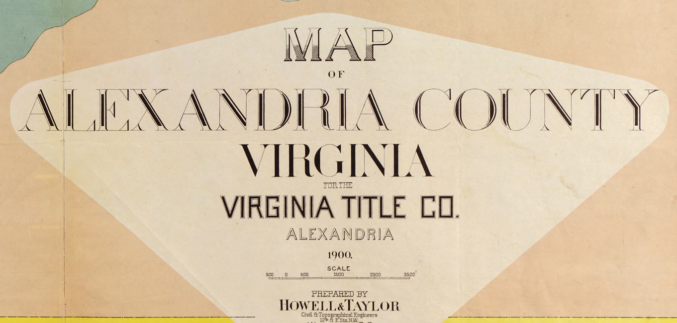 1900 Map of Alexandria County Virginia - Etsy