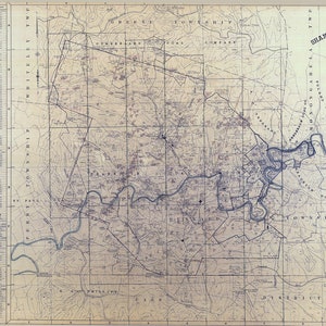1921 Gas Well Map of Shannopin Coal Company Dunkard Township Greene County PA
