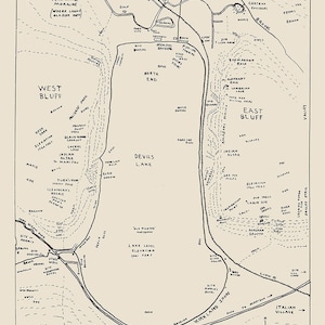 1949-Karte von Devils Lake Wisconsin