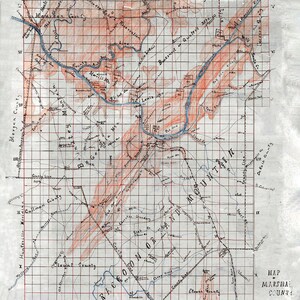 1900-Karte von Marshall County, Alabama