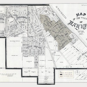 Carte 1887 de Bay View, Wisconsin