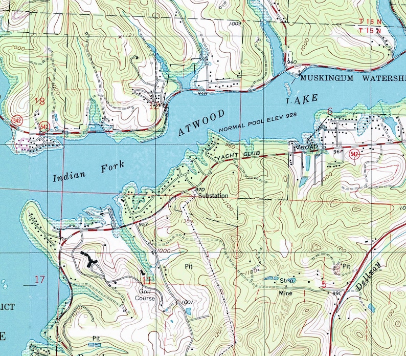 1994 Map of Atwood Lake