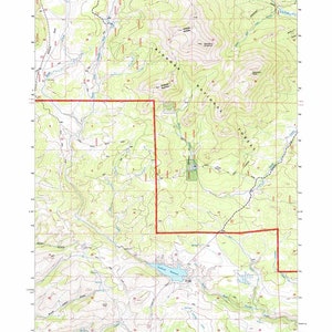Carte topographique de Hazelton Peak, Wyoming, WY, forêt Bighorn 1993