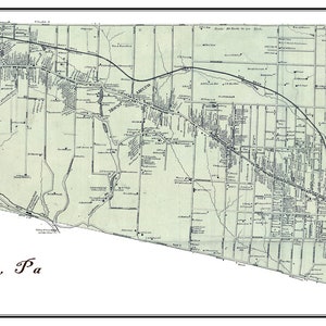 1860 Map of Germantown Pennsylvania