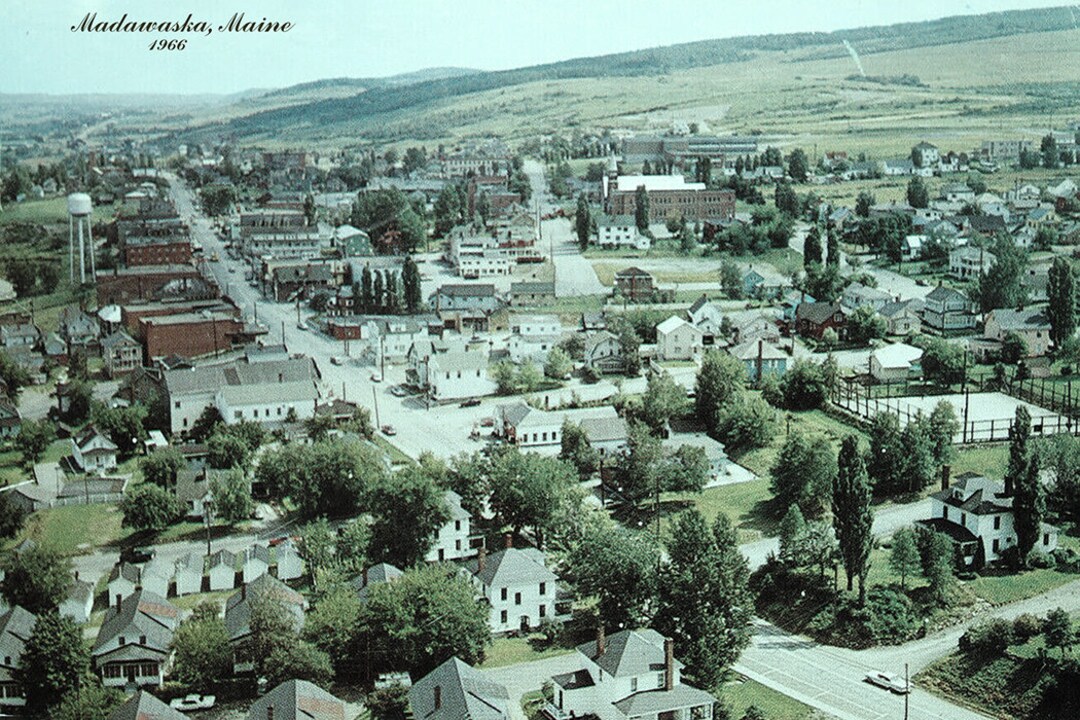 1966 Panoramic of Madawaska Maine Etsy