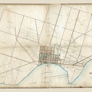 1836 Map of Dunkirk New York