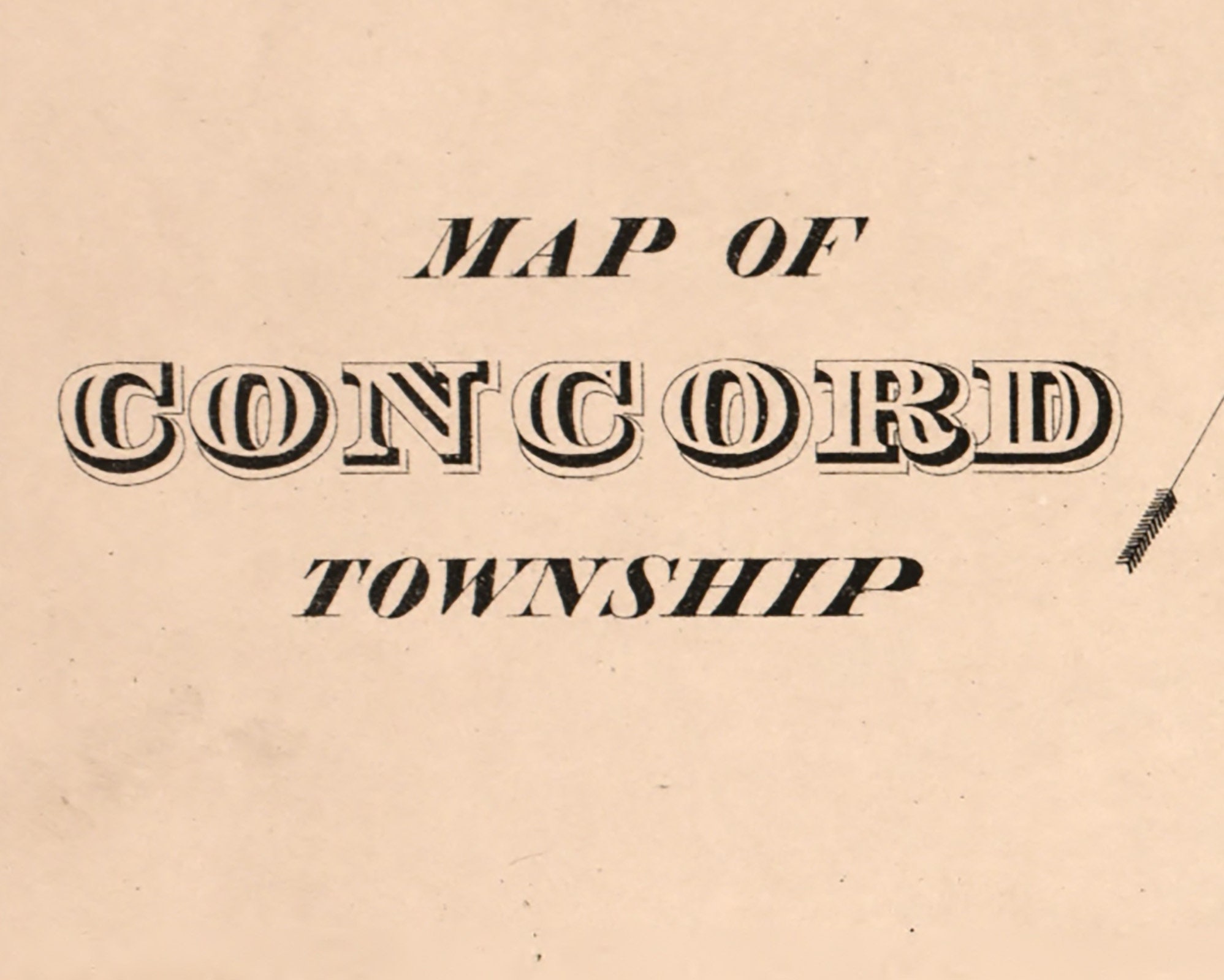 1875 Map of Concord Township Delaware County Pennsylvania - Etsy, image size:1997x1599