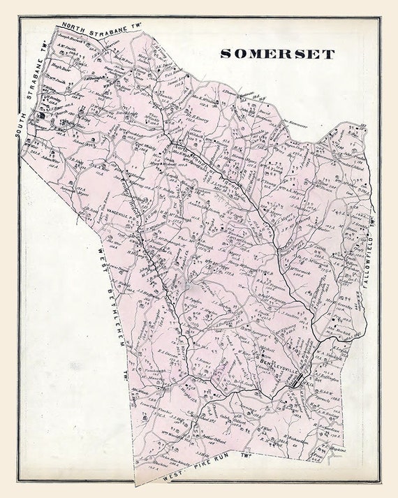 Somerset County Pa Township Map