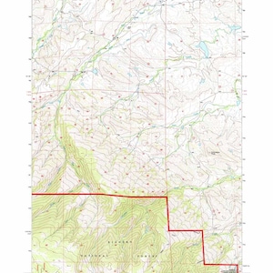 Carte topographique 1993 de Columbus Peak, Wyoming, Wyoming