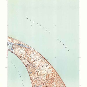 1944 Topo Karte von North Truro Massachusetts Quad Cape Cod
