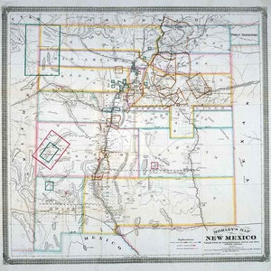 1873 Mapa de Nuevo México