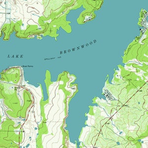 1972 Map of Lake Brownwood Texas - Il 300x300.5375714407 Ccil
