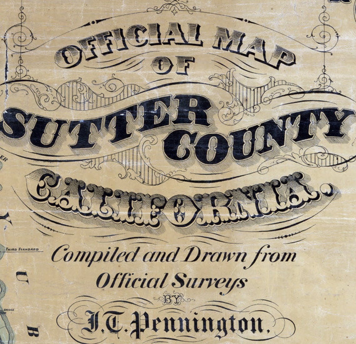 1873 Map of Sutter County California Etsy