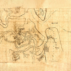 1860 Karte von Fernandina Region Florida Amelia Island