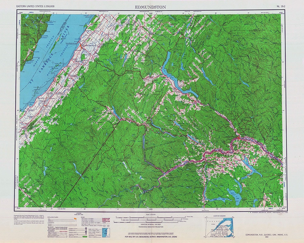Map of edmundston nb