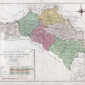 1701 Kaart van Galicië