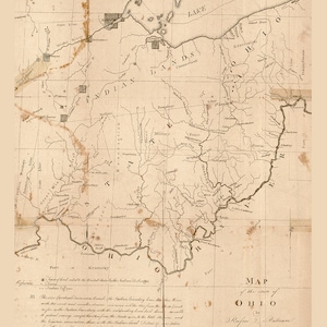 Carte de l'État de l'Ohio, 1804