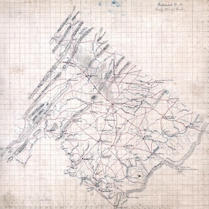 1860 Map of Frederick County Virginia