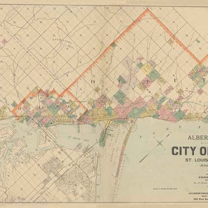 1891 Map of the city of Duluth St Louis County Minnesota