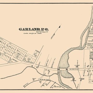 1878, plan de la ville de Garland, comté de Warren, Pennsylvanie