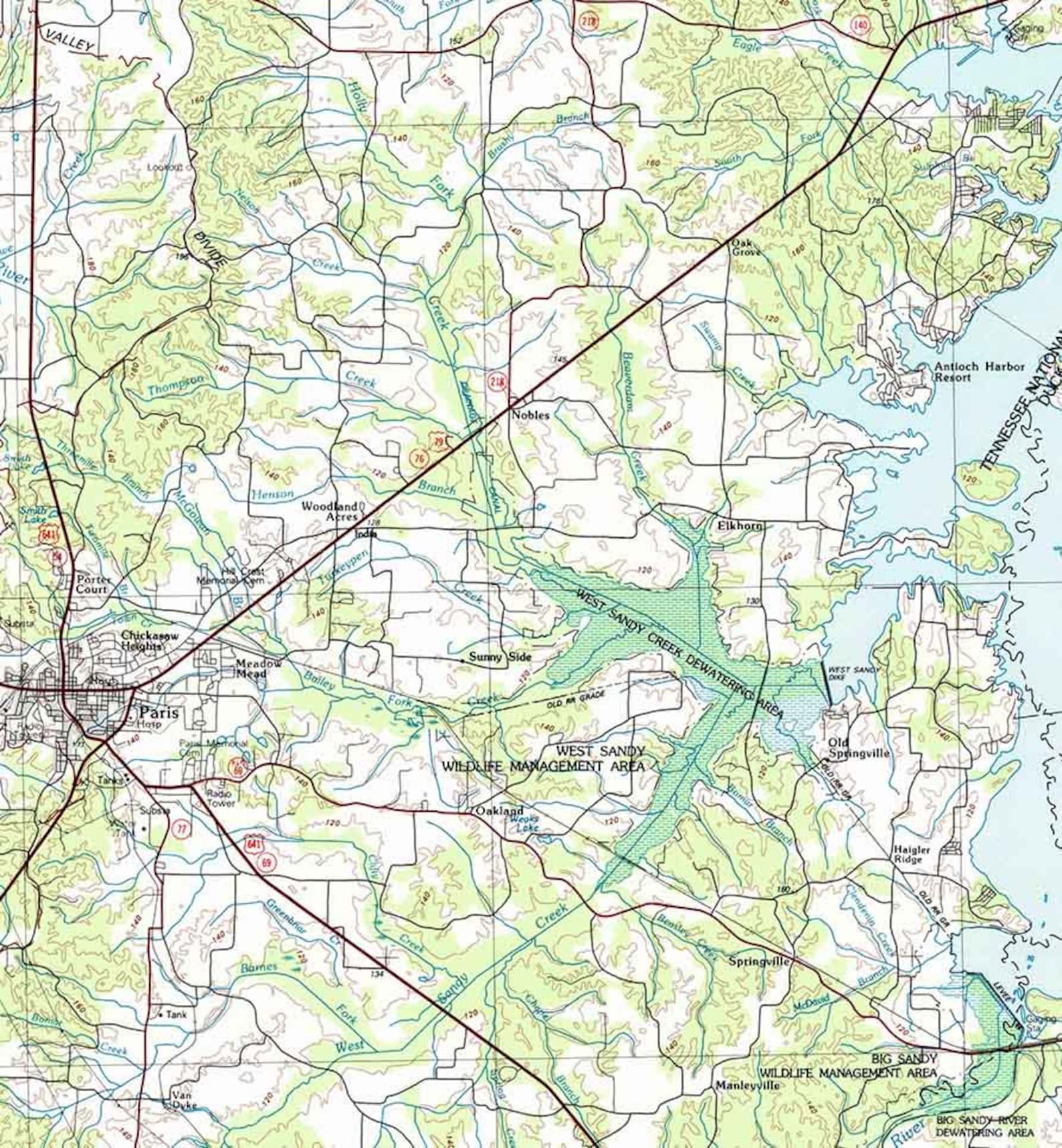 1986 Topo Map of Mckenzie Tennessee Martin Paris Etsy