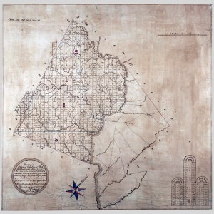 1867-Karte von Baldwin County, Georgia