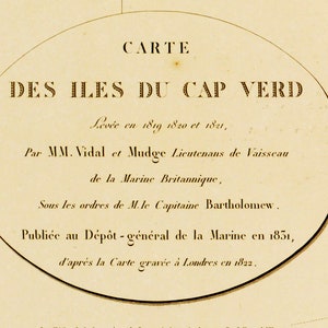 1831 Map of the Cape Verde Islands - Etsy
