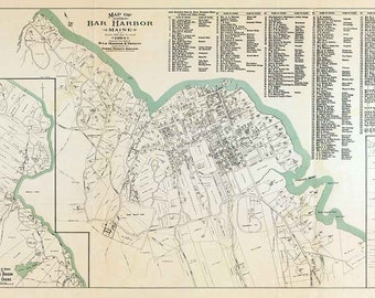 Map of Bar Harbor Maine Etsy - Il 340x270.1678476021 J3ex 