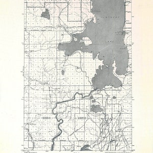 1920 Topo Karte von Flathead Lake Montana Viereck