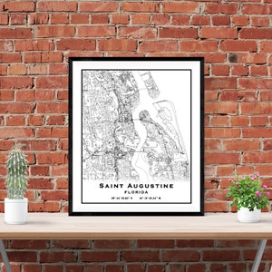 Saint Augustine Florida Map
