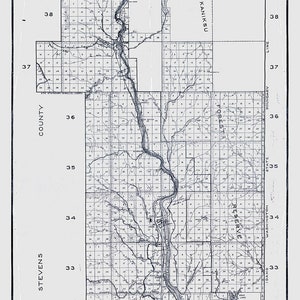 Kaart uit 1915 van Pend Oreille County Washington