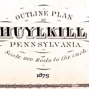 1875 Map of Schuylkill County Pennsylvania image 2