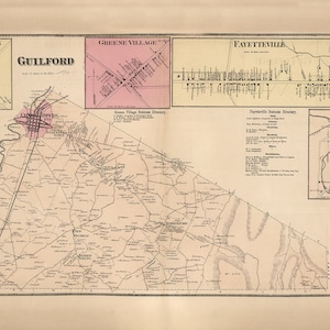1868 Map of Guilford Township Franklin County Pennsylvania