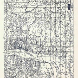 1893 Topo Map of Oklahoma City Oklahoma Chickasaw Nation