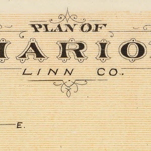 1875 Map of Marion Linn County Iowa Etsy