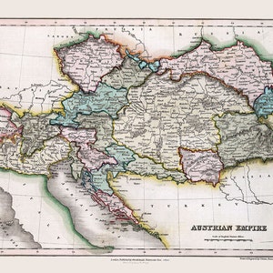 1832 Map of Austrian Empire