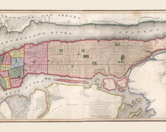 1840 Map of the City and County of New York