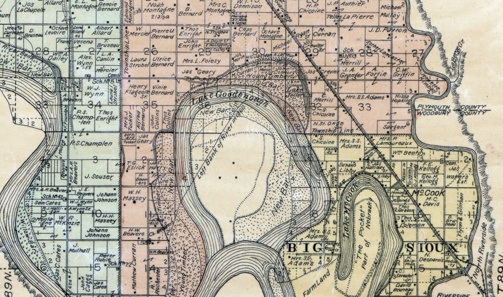 1892 Map of Union County South Dakota Etsy