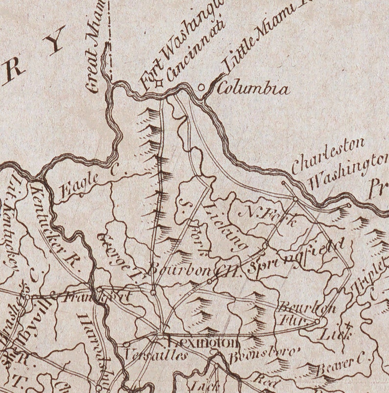 1805 Map of Kentucky - Etsy
