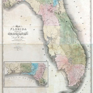 1839 Map of Florida
