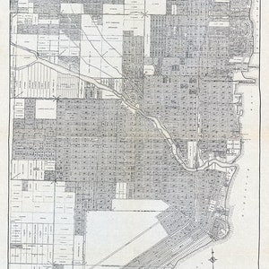 Kaart van Miami, Florida uit 1918