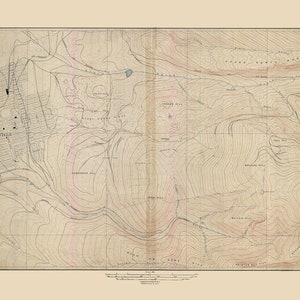 1910 Map of Leadville Lake County Colorado